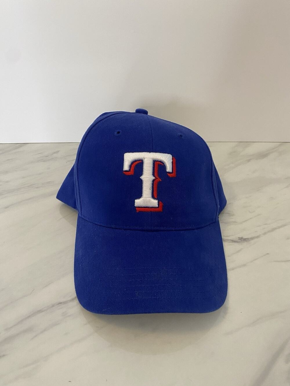 Texas Rangers '47 Brand Adjustable Baseball Cap Hat Blue Red MLB – Pre-Owned